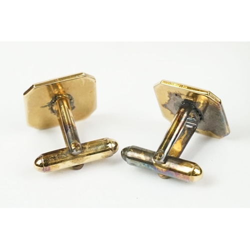 228 - Gilt silver masonic cufflinks