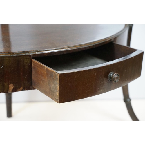 754 - Mahogany two tier table corner table, the legs carved to resemble bamboo, the bottom tier with centr... 