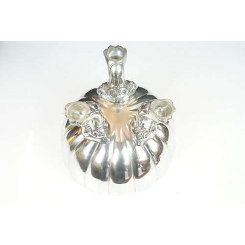 161 - Polished pewter centrepiece bowl designed by famous Italian interior designer Giovanni Parini (1939-... 