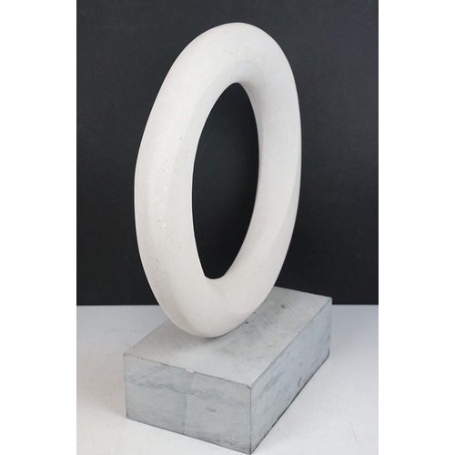 168 - Concrete ornamental sculpture, raised on a rectangular base, approx 52cm tall