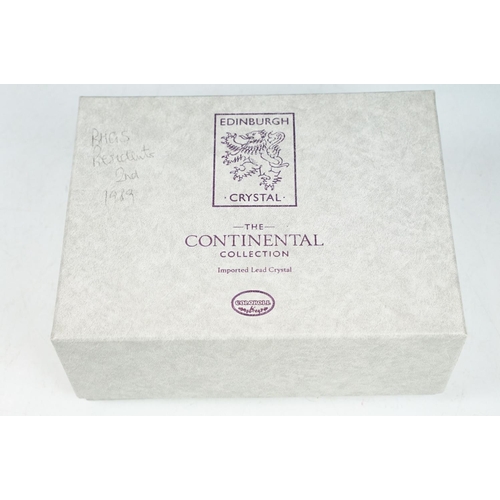 77 - Six boxed lead crystal glass sets to include three Bohemia crystal examples, Edinburgh Crystal goble... 