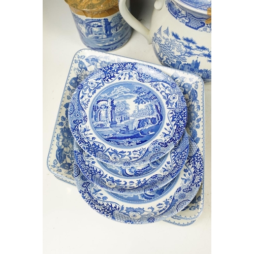 79 - Collection of Spode blue & white ceramics to include Spode Italian, The Signature Collection 'Gothic... 