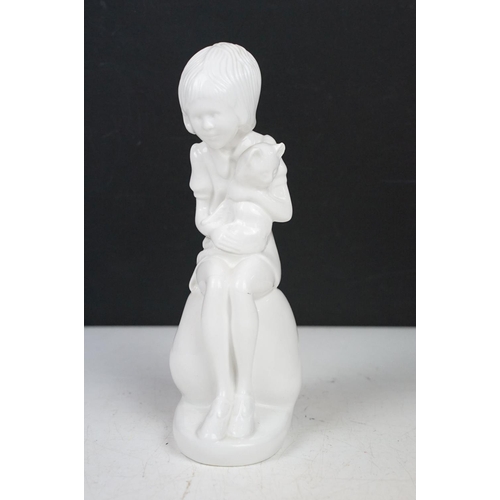 80 - Collection of porcelain figures to include Lladro & Nao examples, featuring Lladro Jester Sad Clown ... 