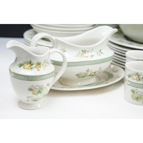 89 - Royal Doulton 'Tonkin' pattern tea, coffee & dinner service (pattern T.C. 1107), to include coffee c... 