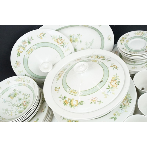 89 - Royal Doulton 'Tonkin' pattern tea, coffee & dinner service (pattern T.C. 1107), to include coffee c... 