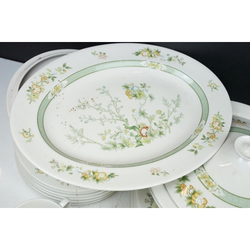 89 - Royal Doulton 'Tonkin' pattern tea, coffee & dinner service (pattern T.C. 1107), to include coffee c... 