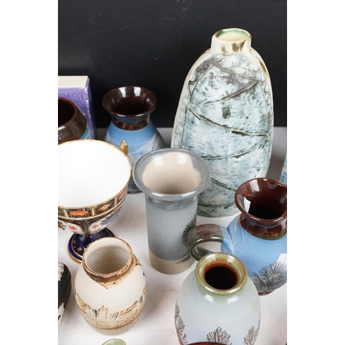 93 - Mixed ceramics to include Wedgwood Jasperware, Royal Crown Derby, Carn Pottery, Carlton Ware, Wade W... 