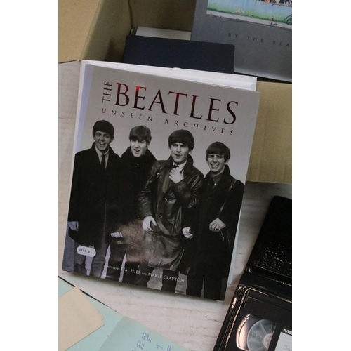 491 - The Beatles Anthology, The Beatles - Unseen Archives, and a Beatles mug, together with a group of Su... 