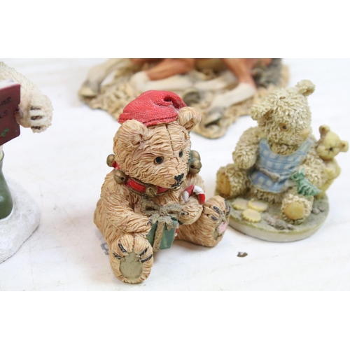 453 - Collection of miniature teddy bears & teddy bear ornaments (featuring Gilde Handwerk, Bauer & Russ),... 