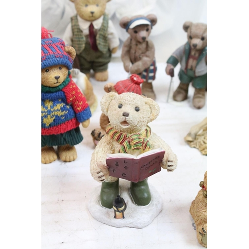 453 - Collection of miniature teddy bears & teddy bear ornaments (featuring Gilde Handwerk, Bauer & Russ),... 