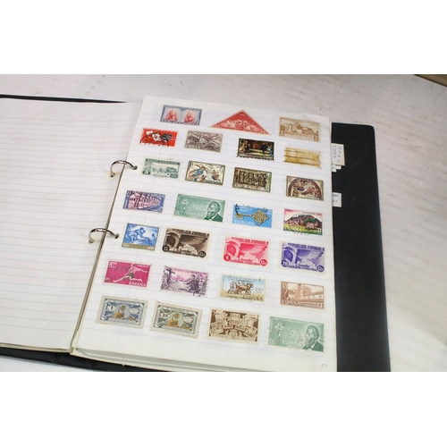 470 - Extensive collection of stamps and stamp collecting supplies housed within nine boxes, the lot to in... 