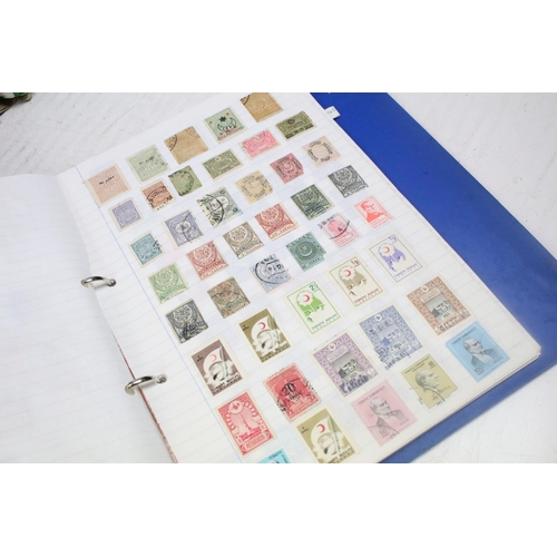 470 - Extensive collection of stamps and stamp collecting supplies housed within nine boxes, the lot to in... 