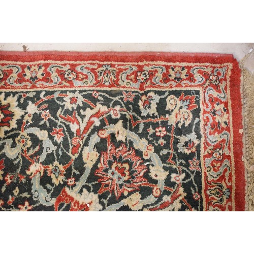 764 - Large red and blue ground carpet, 345 x 252cm