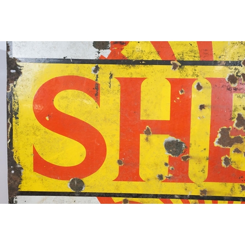 520 - Shell Fill Up Here Spirit & Oils enamel sign, 121 x 122cm