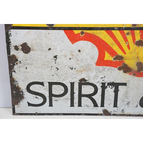 520 - Shell Fill Up Here Spirit & Oils enamel sign, 121 x 122cm