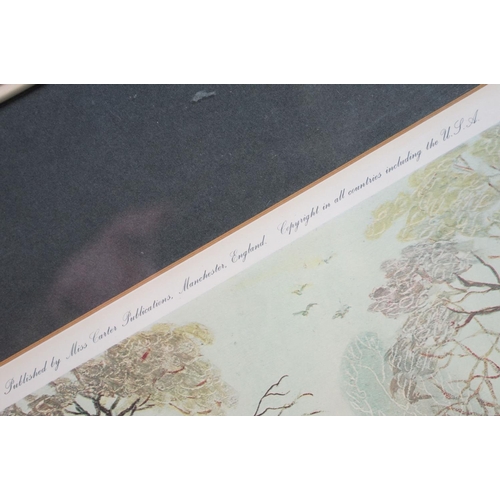 576 - Helen Bradley, a signed romantic print with blind stamp, titled ' On a Lovely Summers Day ', inscrib... 