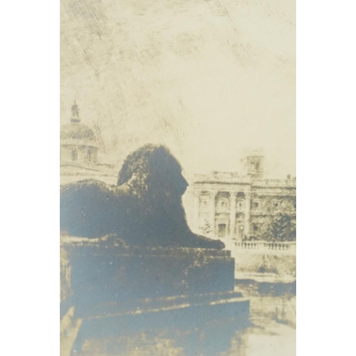 579 - Leslie Austin, Trafalgar Square, a facsimile of the original drawing, signed in pencil lower left, 1... 