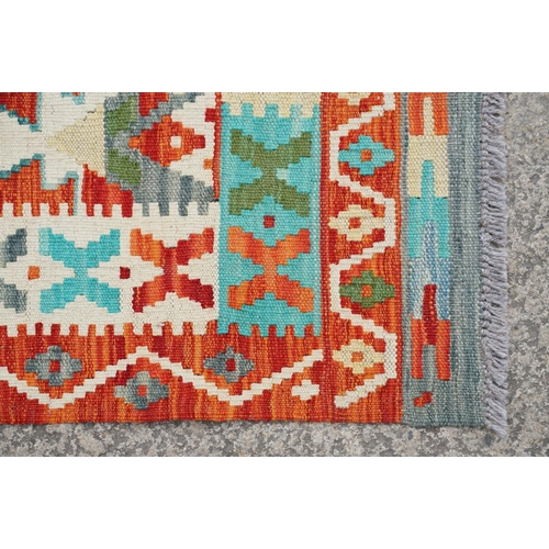 774 - Chobi Kilim rug, approx 150cm x 98cm