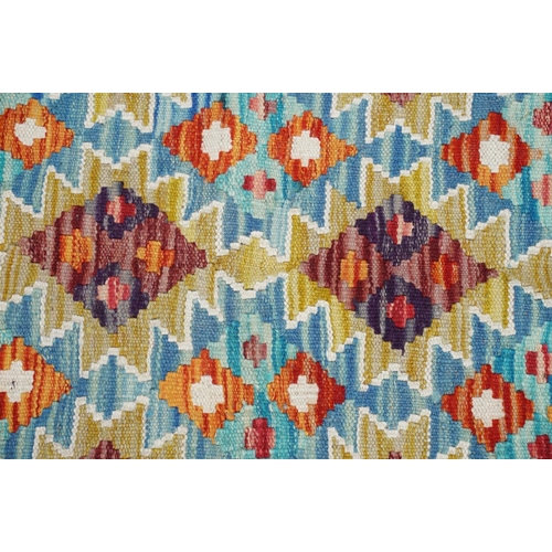 775 - Chobi Kilim rug, approx 92cm x 56cm