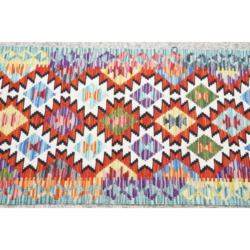 777 - Chobi Kilim runner rug, approx 145cm x 66cm