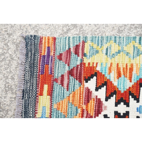 777 - Chobi Kilim runner rug, approx 145cm x 66cm