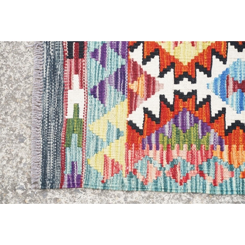 777 - Chobi Kilim runner rug, approx 145cm x 66cm