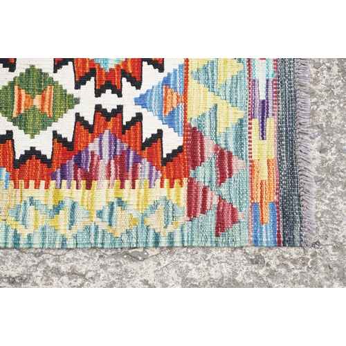 777 - Chobi Kilim runner rug, approx 145cm x 66cm