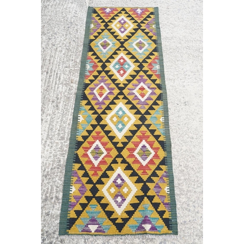 779 - Maimana Kilim runner rug, approx 192cm x 67cm