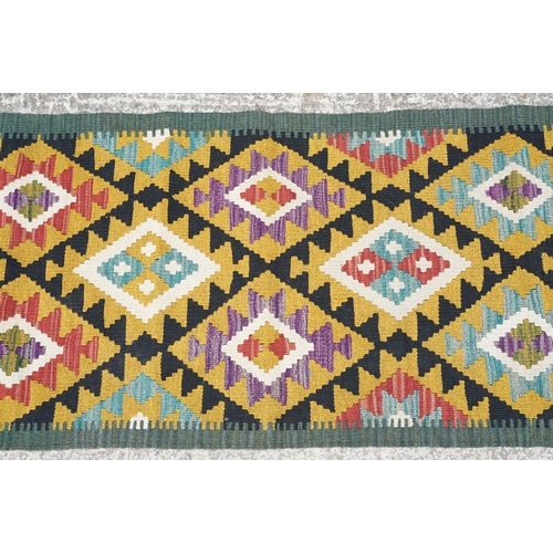 779 - Maimana Kilim runner rug, approx 192cm x 67cm