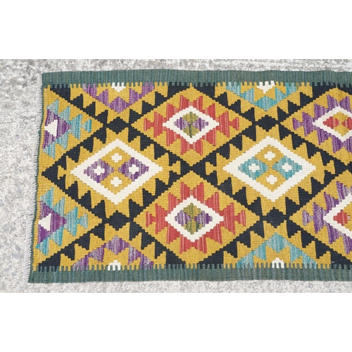 779 - Maimana Kilim runner rug, approx 192cm x 67cm