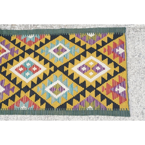 779 - Maimana Kilim runner rug, approx 192cm x 67cm