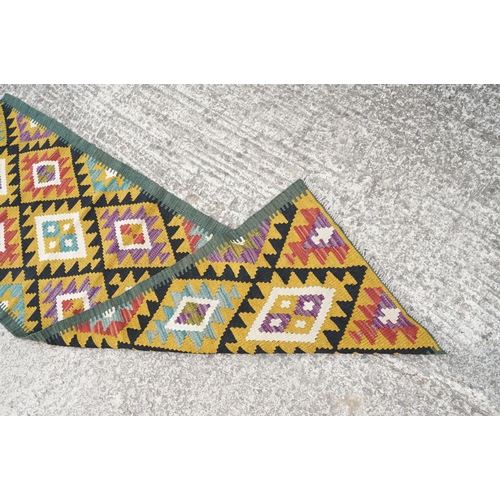 779 - Maimana Kilim runner rug, approx 192cm x 67cm