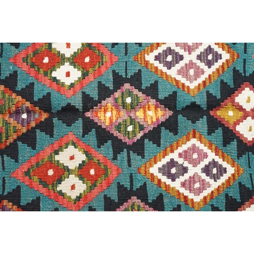 782 - Maimana Kilim rug, cream ground, approx 196cm x 122cm