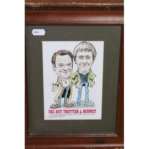 481 - Norman Hood, Del Boy Trotter & Rodney, limited edition colour print, number 54/250, signed lower lef... 