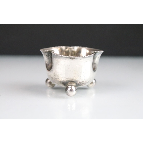 362 - Group of silver hallmarked items to include a cut glass silver lidded pot (hallmarked Birmingham 191... 