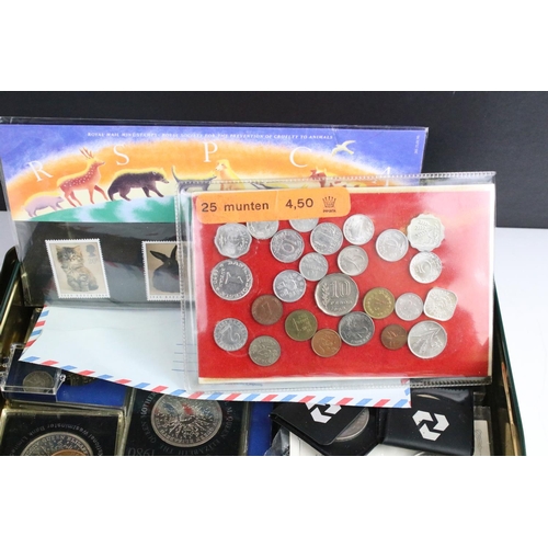 71 - A collection of British commemorative crown coins together with a collection of British pre decimal ... 