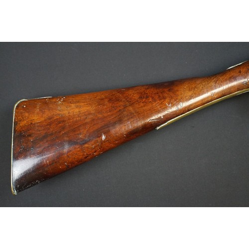 341 - A FLINTLOCK COACHING BLUNDERBUSS by Mewis & Co, with 14 1/2