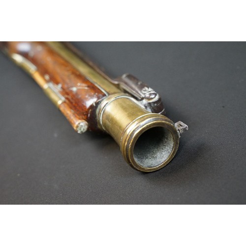 341 - A FLINTLOCK COACHING BLUNDERBUSS by Mewis & Co, with 14 1/2