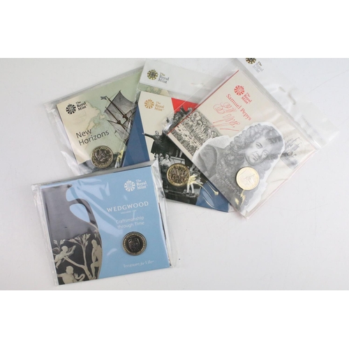 132 - A collection of Fifteen Royal Mint uncirculated collectors £2 coin packs to include Agatha Christie,... 