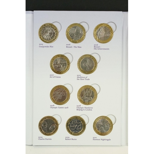 136 - A Royal Mint Great British Coin Hunt UK £2 coin collectors album complete with Thirty Nine collector... 