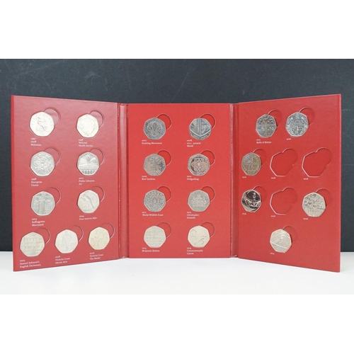 137 - A Royal Mint Great British Coin Hunt UK 50p coin collectors album complete with Twenty Three collect... 