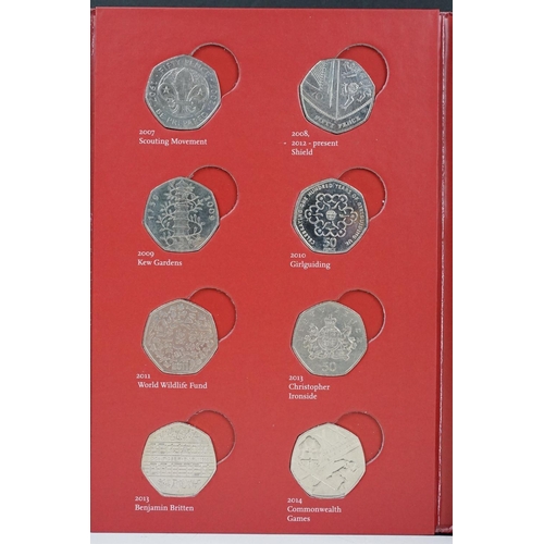 137 - A Royal Mint Great British Coin Hunt UK 50p coin collectors album complete with Twenty Three collect... 