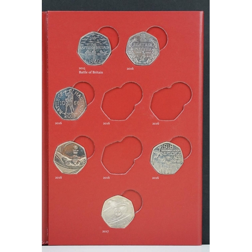 137 - A Royal Mint Great British Coin Hunt UK 50p coin collectors album complete with Twenty Three collect... 