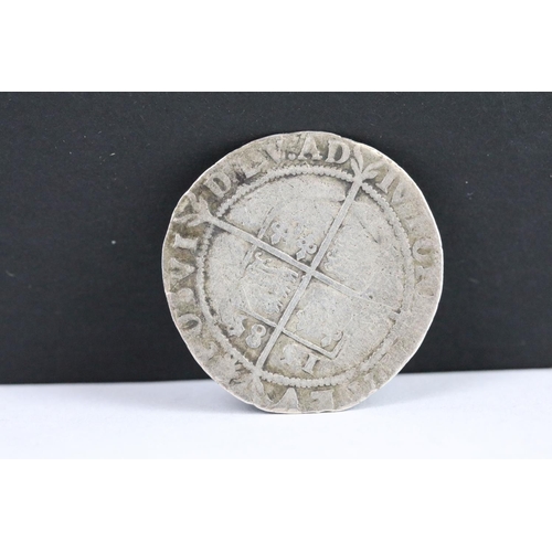 139 - A British Queen Elizabeth I 1585 silver shilling hammered coin.