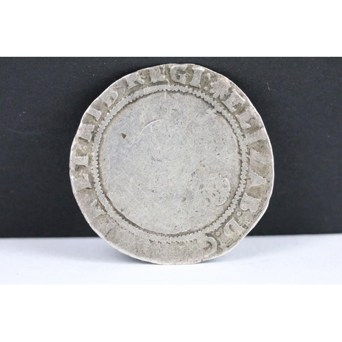 139 - A British Queen Elizabeth I 1585 silver shilling hammered coin.