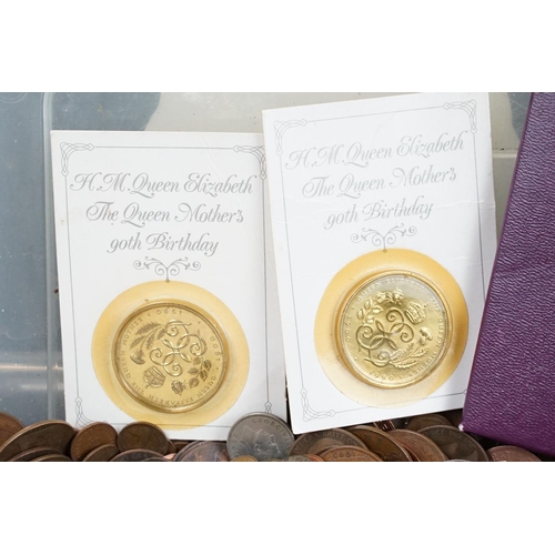 88 - A large collection of British pre decimal and world coins to include a small quantity of silver exam... 