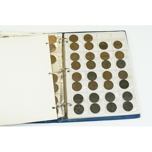 94 - A collection of mainly British pre decimal coins within two collectors albums to include a good sele... 