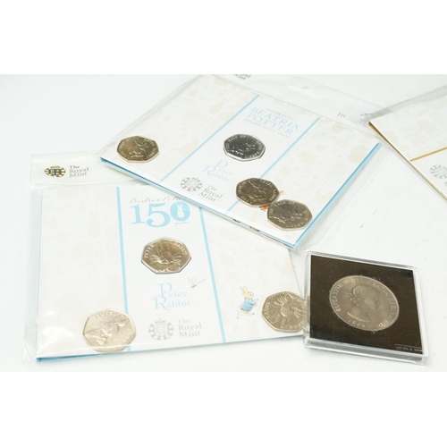 10 - A collection of British coins to include some pre decimal silver and collectable decimal 50p and £2 ... 