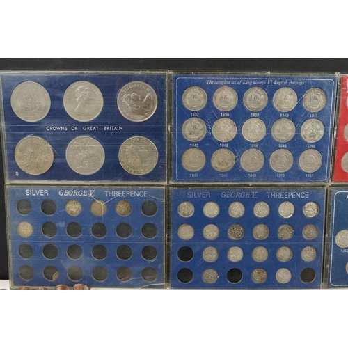 11 - A collection of British decimal and pre decimal coins to include uncirculated and silver examples.