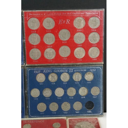 11 - A collection of British decimal and pre decimal coins to include uncirculated and silver examples.